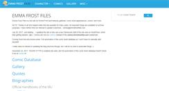 Desktop Screenshot of emmafrostfiles.com